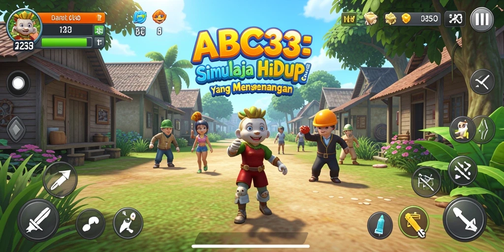 Screenshot gameplay <strong>ABC33</strong> menampilkan aksi seru dari simulasi kehidupan.