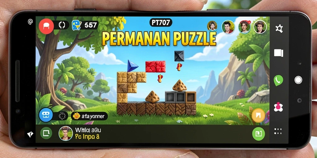 Tampilan gameplay PT707 yang menarik dan menantang dalam Puzzle.