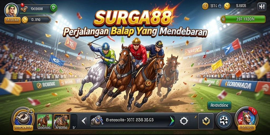 Tampilan luar biasa dari gameplay balap yang mendebarkan